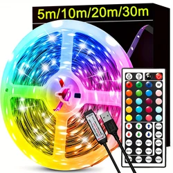 RGB Led Strip Lights Remote Control Luces Led Room Light USB Flexible Ribbon Lamp for Room Decoration TV Backlight Diode Tape