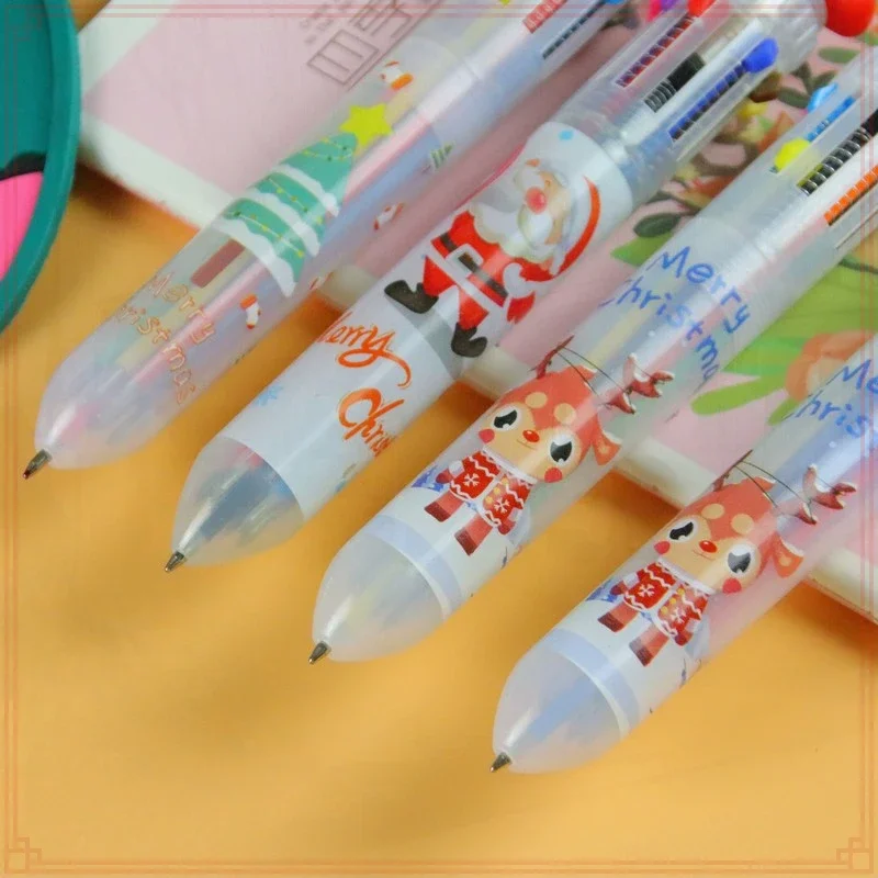 12 Pcs Wholesale 10-Colors Christmas Boot Animal Ballpoint Pens Writing Supplies for Students