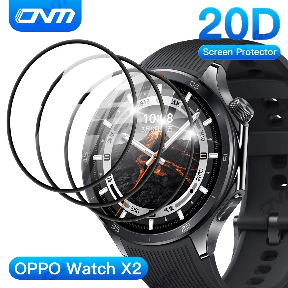 

20D Screen Protector for OPPO Watch X2 Anti-scratch Film Full Coverage Ultra-HD Protective Film (Not Glass) Accessories