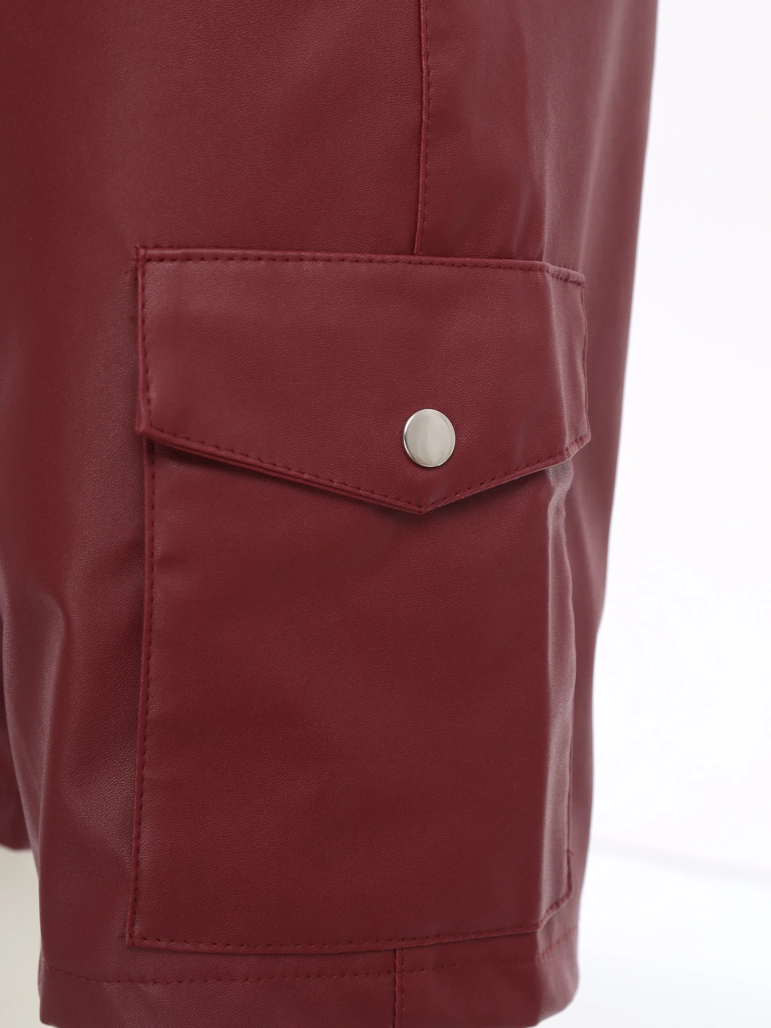 Urban Biker Shorts for Men Premium Faux Leather Pockets Fifth Pant Design Versatile Casual And Road Trip Ready Summer Costume