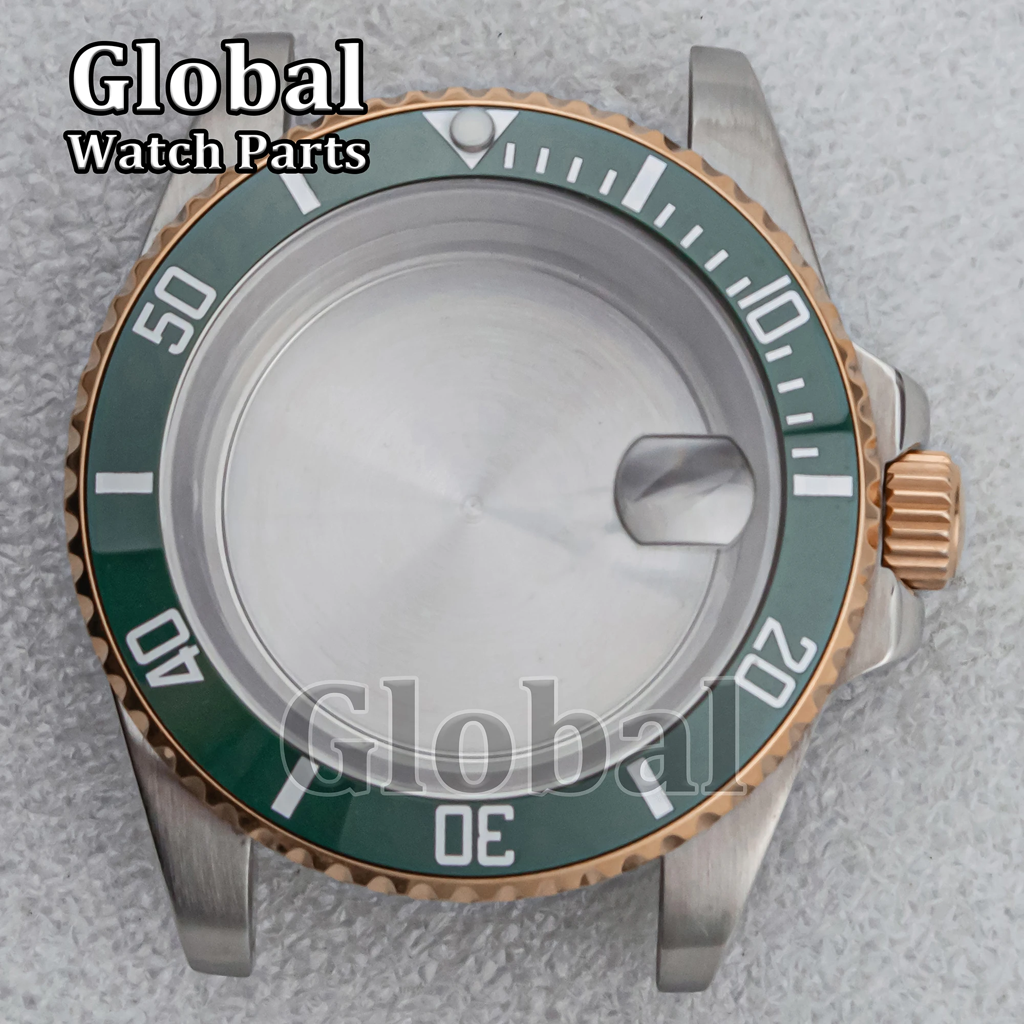 Men's Watch Diving Case 50M Waterproof Stainless Steel Case Sapphire Glass Repair Watch Parts Fit NH35 NH36 Automatic Movement