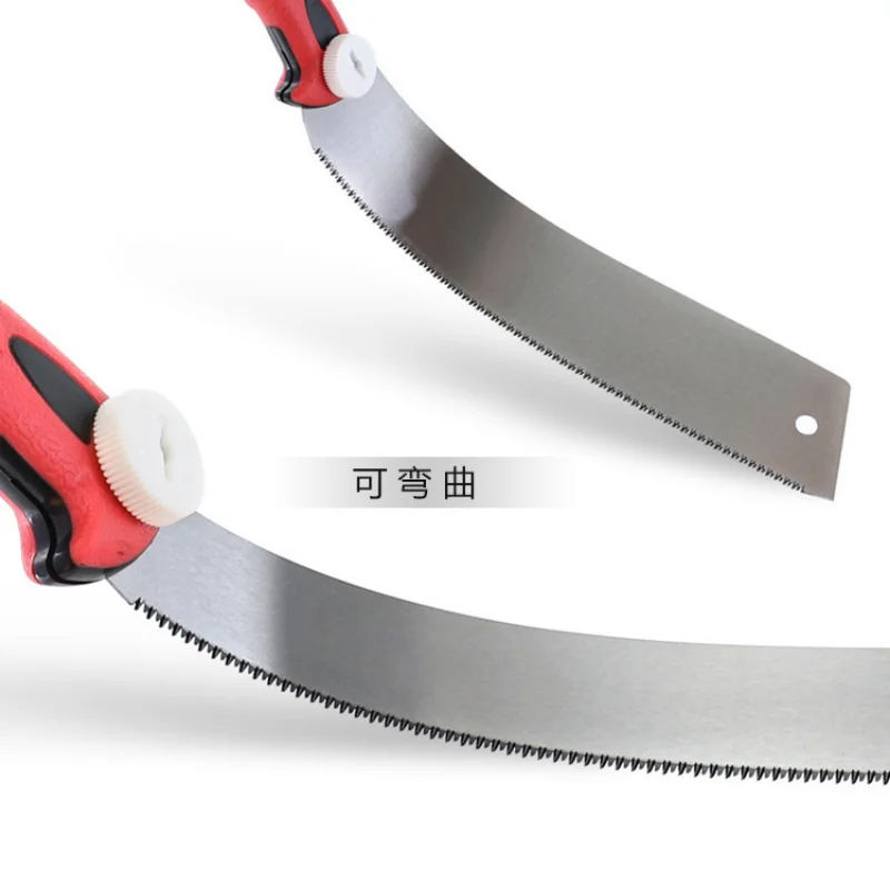 1 مزدوج الحواف سحب المنشار الصلب شفرة مرنة 3-edge الأسنان اليد المنشار للخشب البلاستيك قطع النجارة أداة