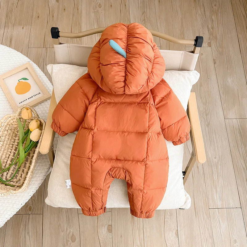 Baby Down Jacket Winter Baby Onesie Thickened Warm Winter Go Out Hugging Clothes