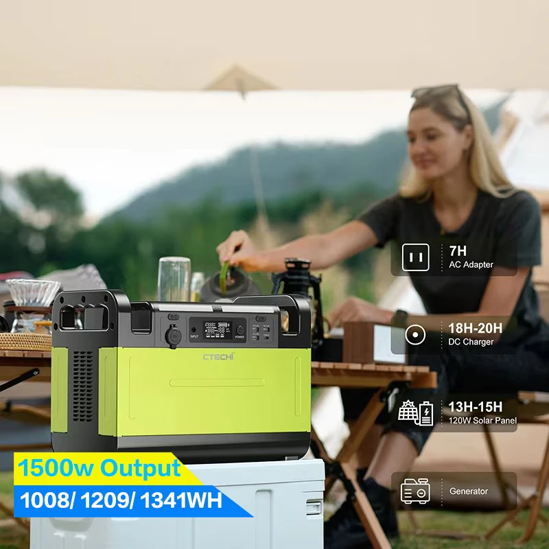 

CTECHi GT1500 1008Wh 1500W Inverter Generator High Power Appliances With Multiple Outputs For Camping And RV Trips
