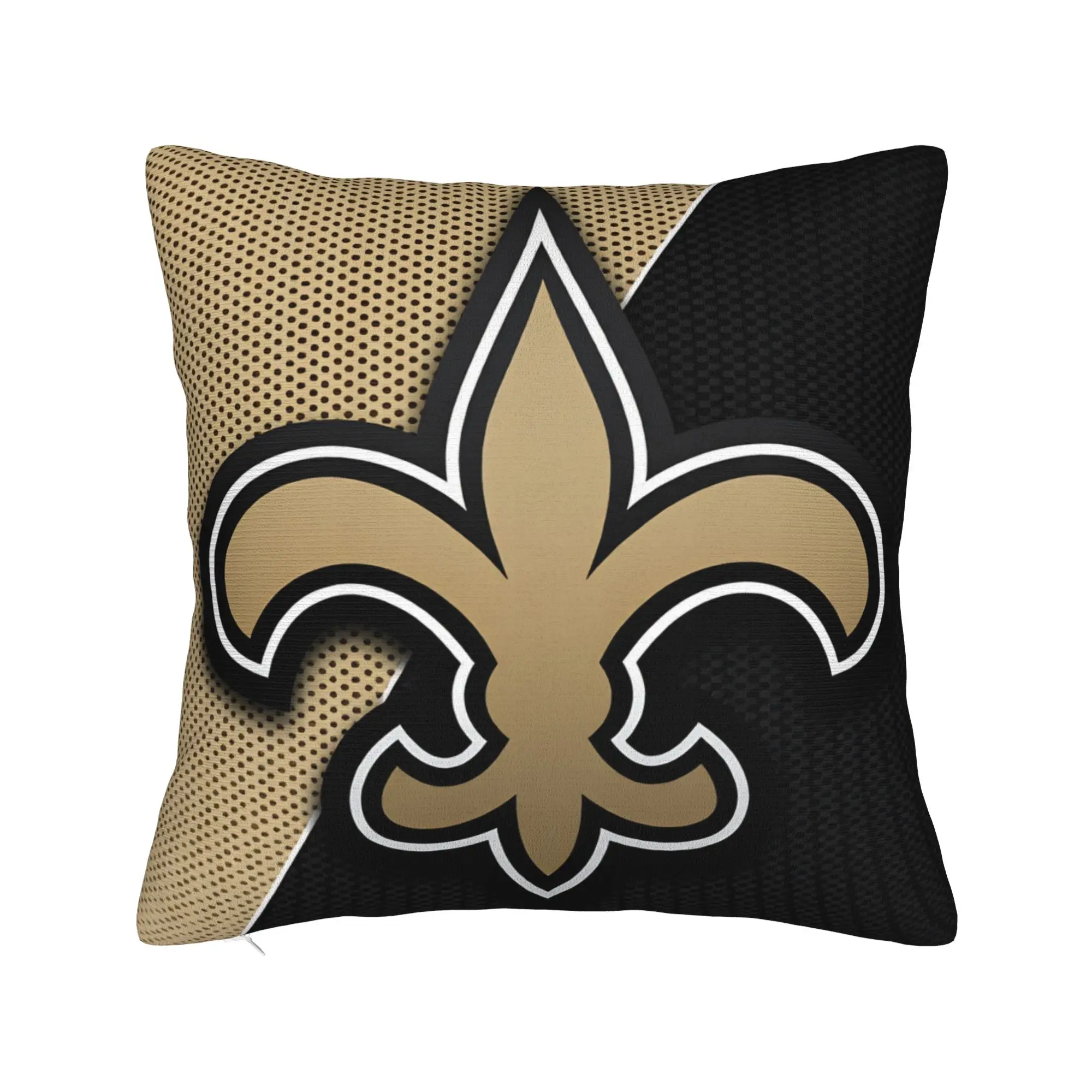 New Football Saints Fans Pillow Case  Square Pillow Cover Retro Trendy Pillowcases For Living Room Chair