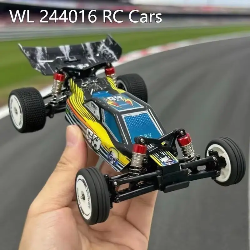 Wltoys 244016 télécommandé 1:24 électrique à deux roues motrices course Baja haute vitesse Rc jouet voiture modèle anniversaire Halloween cadeaux
