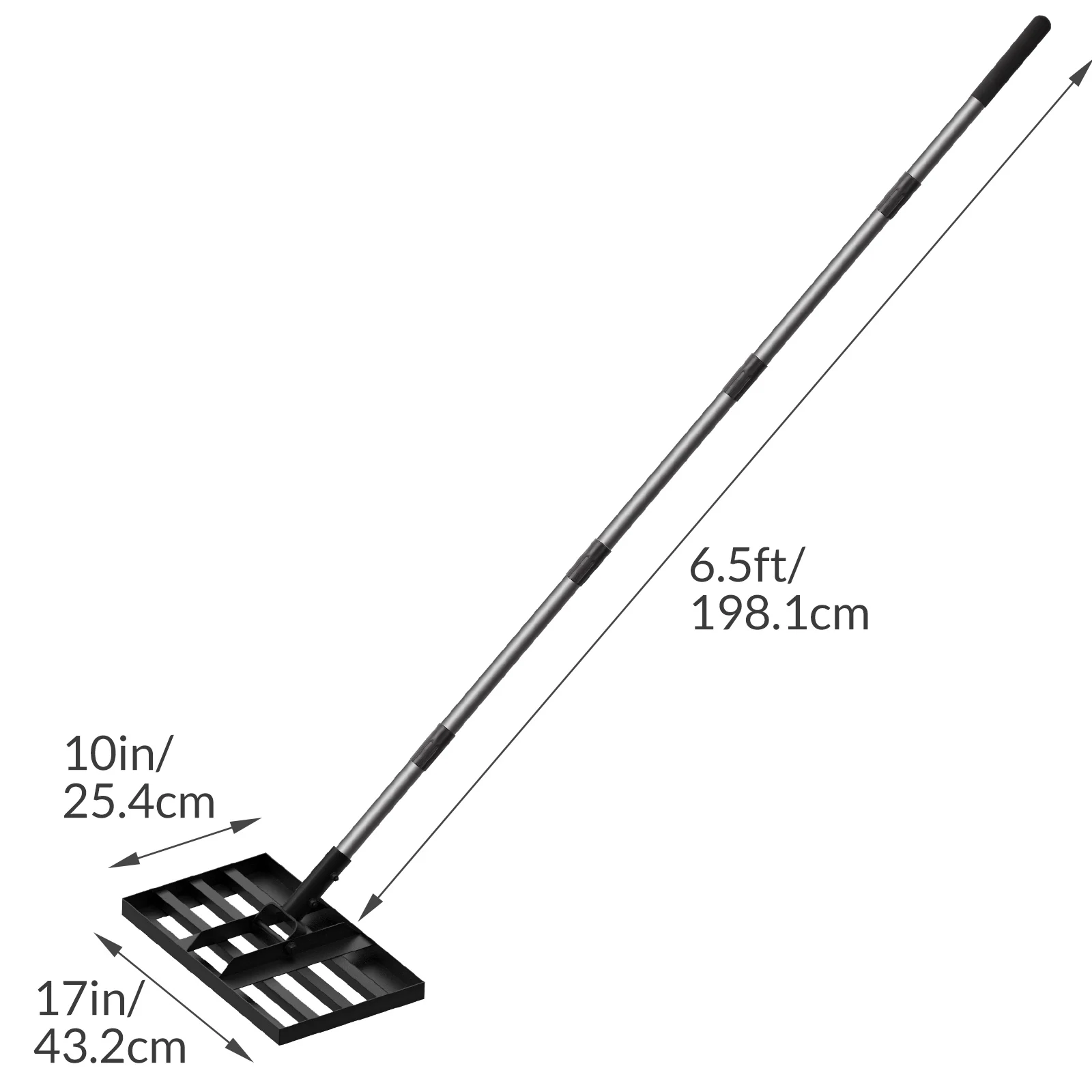 Niveleur de pelouse manuel en acier, avec poteau en acier inoxydable, pour jardin, arrière-cour, terrain de Golf, ferme, râteau de nivellement de pelouse, 2025
