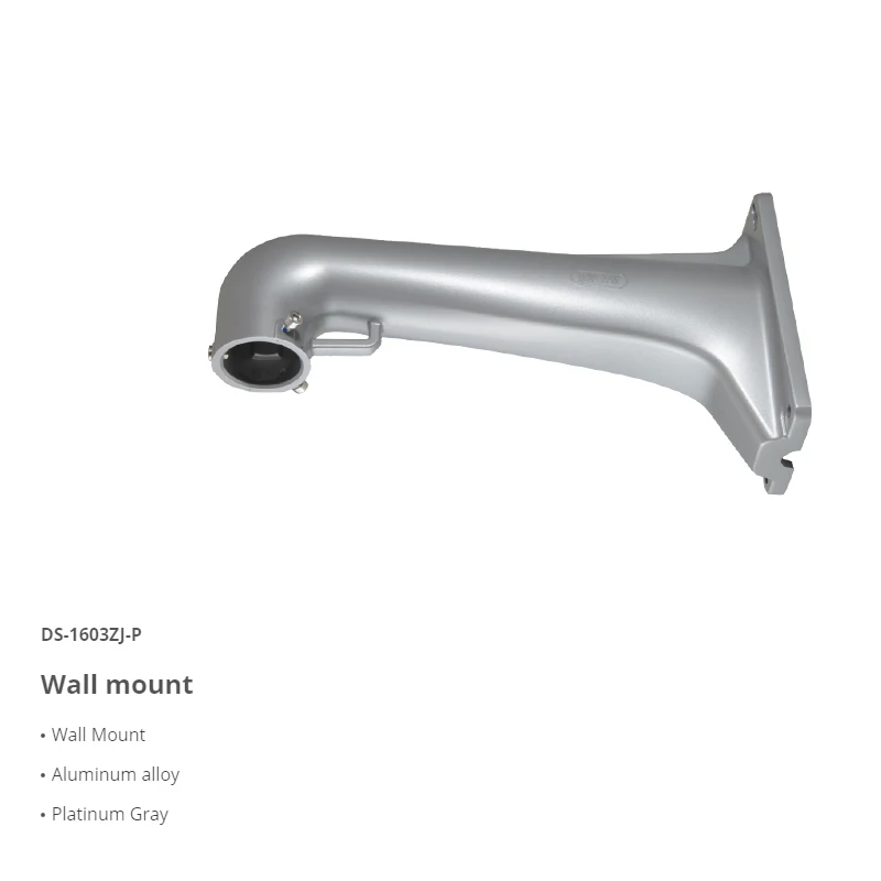 Hikvision DS-1603ZJ-P Wall mount Bracket DS-1603ZJ-Pole-P Vertical pole mount Platinum Gray CCTV Accessories For PTZ Camera