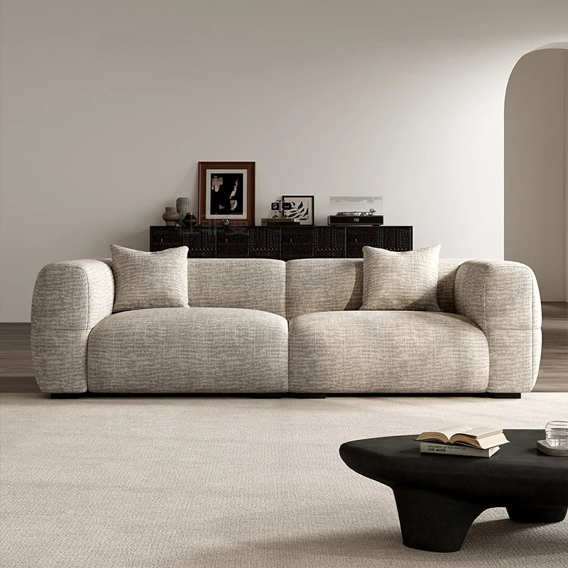 

JC Тканевый диван в скандинавском ленивом стиле, размер квартиры, диван в кремовом стиле, большой белый диван для французской гостиной