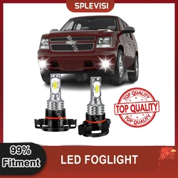 2x H16 5202  Car LED Fog Light Foglight Bulbs 6000K White For Chevrolet Tahoe 2007-2015 Suburban 2015-2020