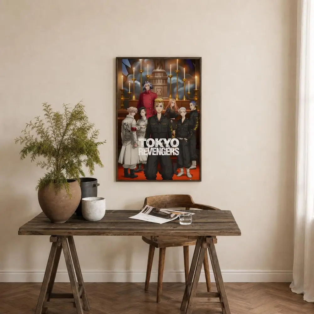 Anime Tokyo Revengers Poster Self‑Adhesive Waterproof PP Poster Coffee House Bar Wall Art Sticker Room Home Decor