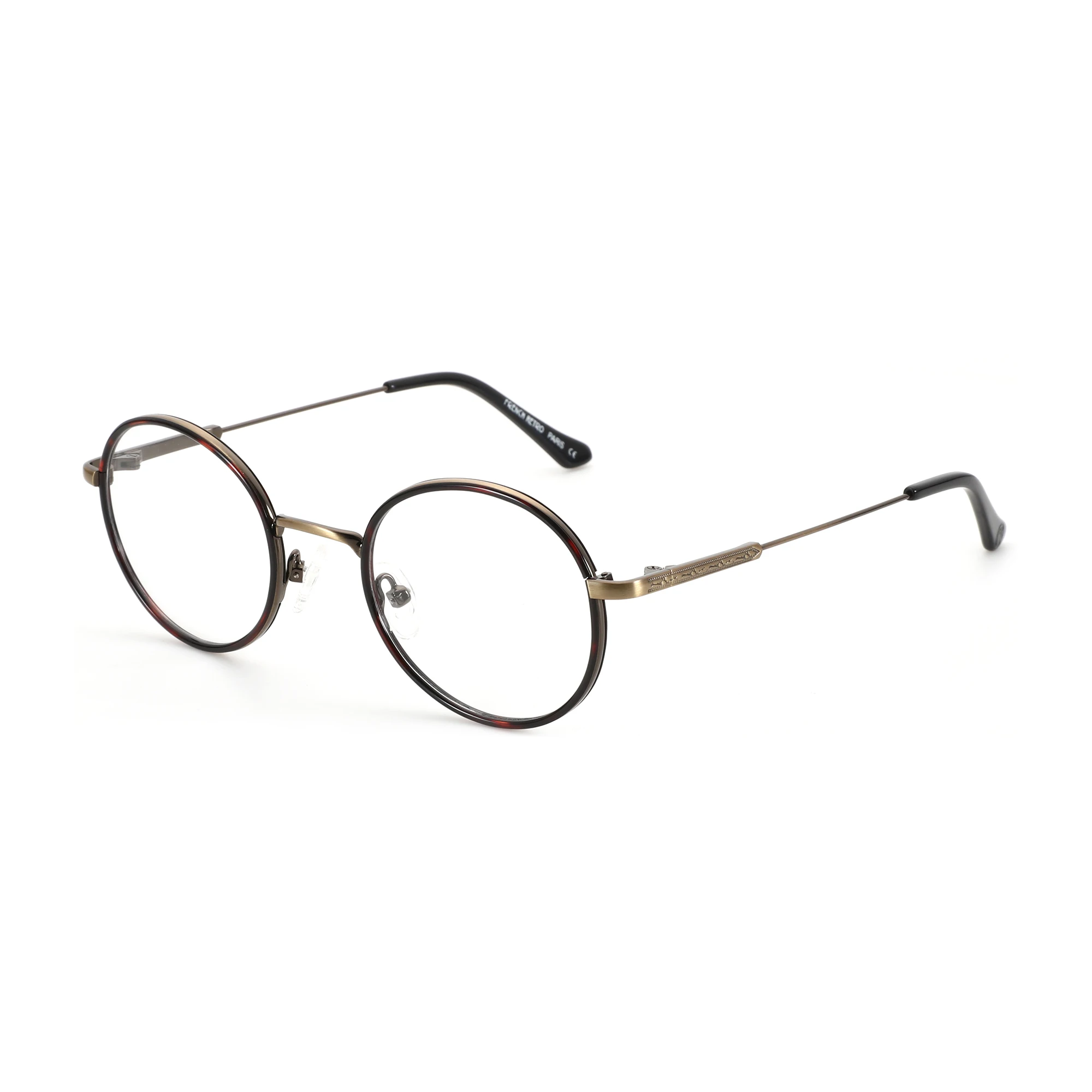 AIR EIGHT Metall-Rundbrille für Männer und Frauen, blaues Licht, Myopie, optische Brille, progressive photochrome Brille – Detail 5