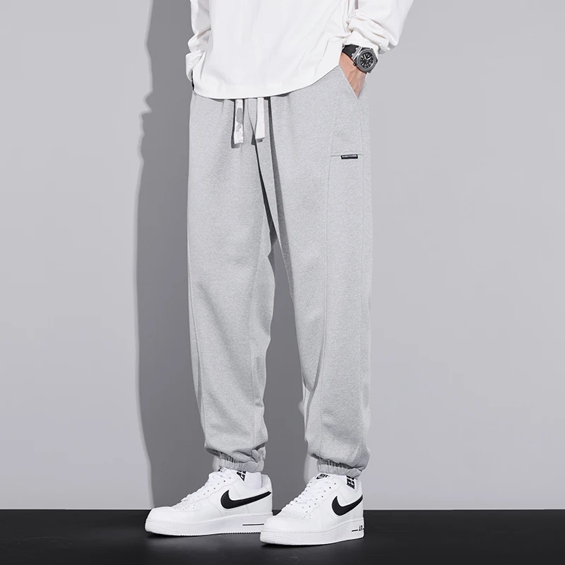 

Весенне-осенние широкие брюки, свободные повседневные спортивные штаны прямого кроя, повседневные брюки большого размера для подростков и студентов, мужские
