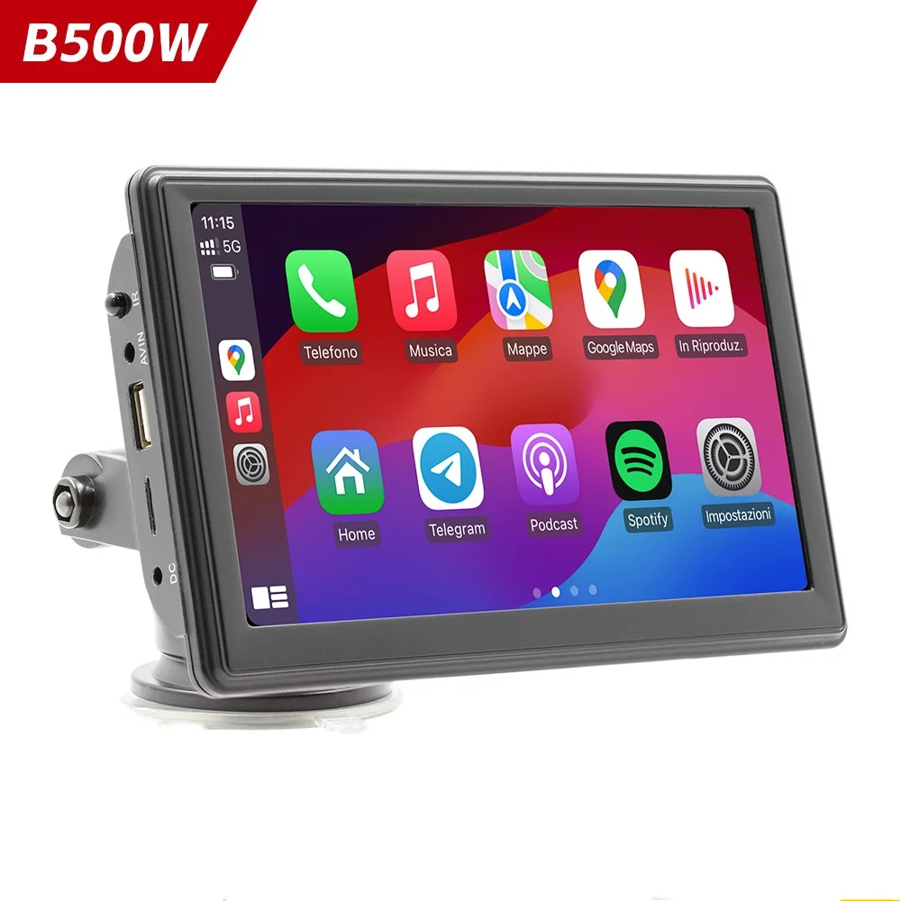 

Car electronic accessories CarPlay portable screen Bluetooth car MP5 player multimedia car player HD ntral control navigation