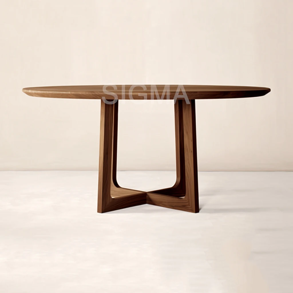 Sigma Luxury Modern Solid Wood Dining Set Ladder Back Chairs-Eco-Friendly Durable Convertible Comfortable Space Home Furniture