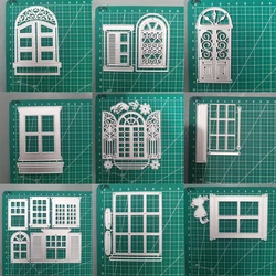 Hot Sale Hollow Window Background Pattern Scrapbook Embossing Template Greeting Cards Decorative DIY Home Crafts Cutting Dies