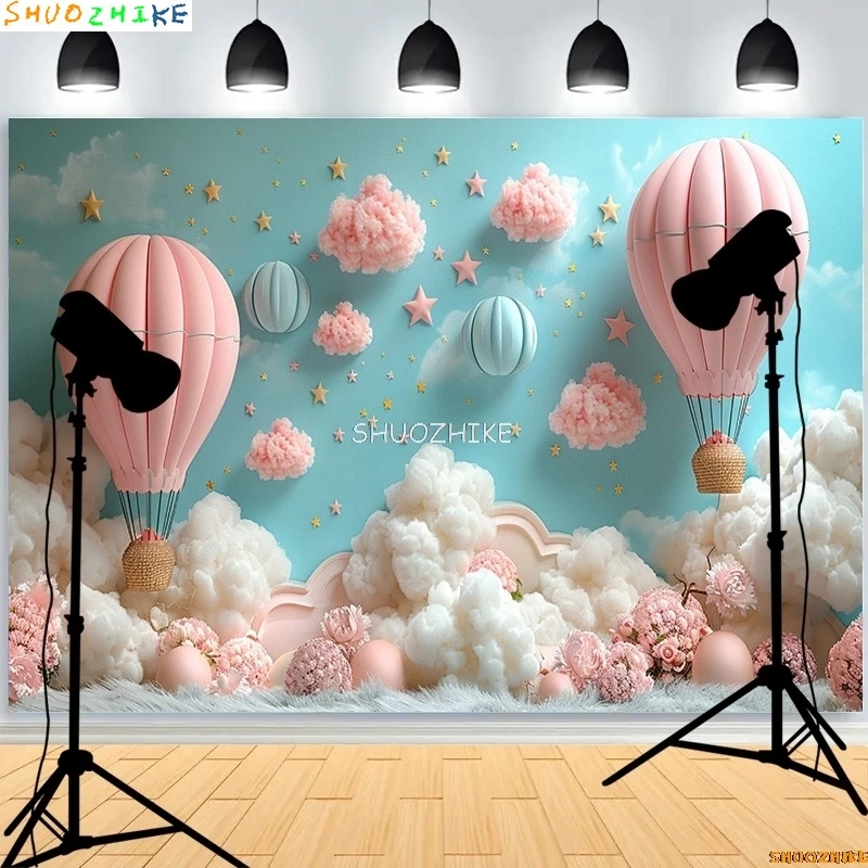 الذهب الأزرق حفلة عيد ميلاد خلفيات للتصوير الفوتوغرافي الدعائم قوس بالونات Joyous Candyland الوليد الطفل استوديو الصور خلفية TF-05