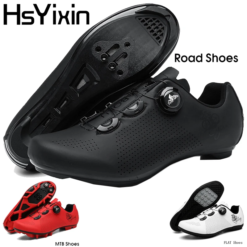 

Cycling Shoes Unisex Professional Cycling Shoes MTB Road Sports Shoe Flat Pedal Riding Footwear for Men And Women