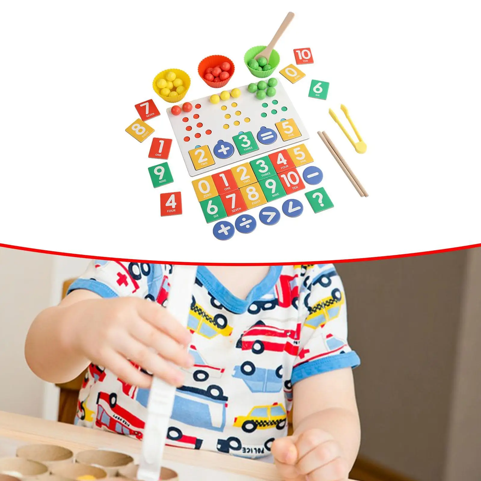 

Rainbow Color Sorting Toys Math Manipulatives Rainbow Beads Learning Toy for Preschool Primary Activity Interaction Kindergarten