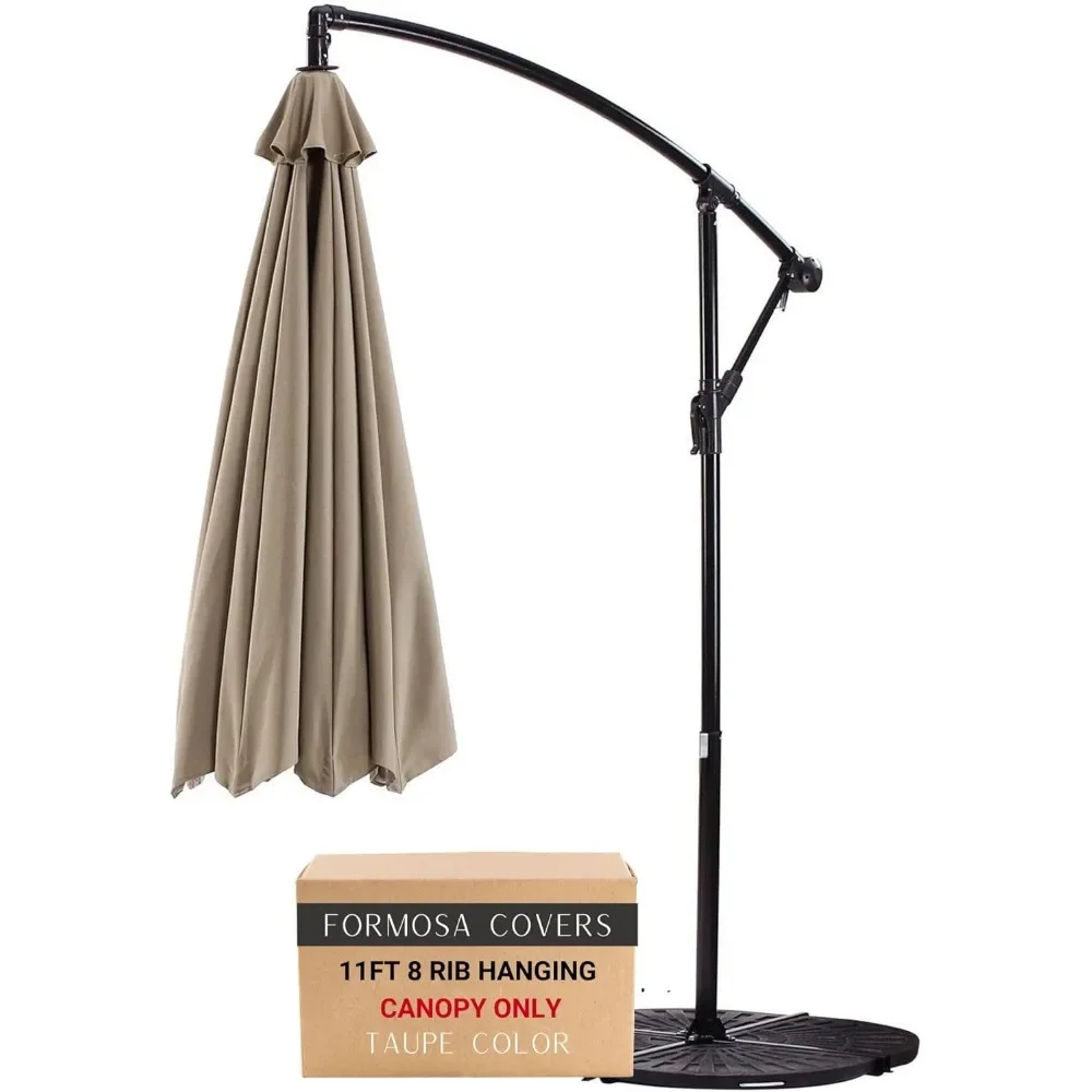 

Covers Replacement Umbrella Canopy for 11ft 8 Rib Hanging Offset Cantilever Market Outdoor Patio Shades Ribs Length 64" to 66"