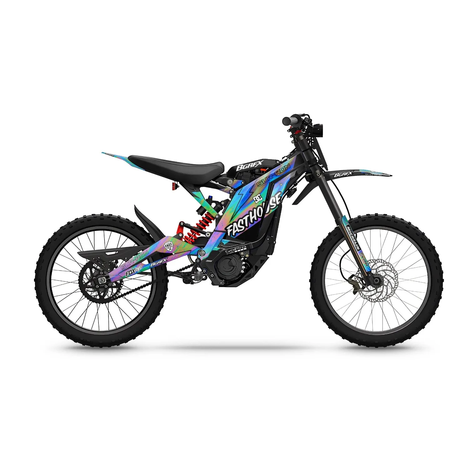 Motorcycle Body Fairing Sticker Decal Protective  eBike eMoto Full Graphic Kit For Surron Light Bee X  Design -46