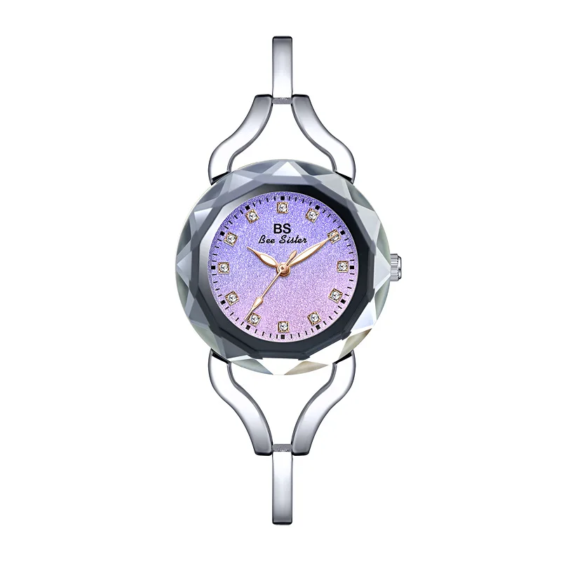 ZH41 New Fashion Women's Watch List Water Diamond Sunset Pink Dreamy Starry Sky Waterproof Quartz Watch