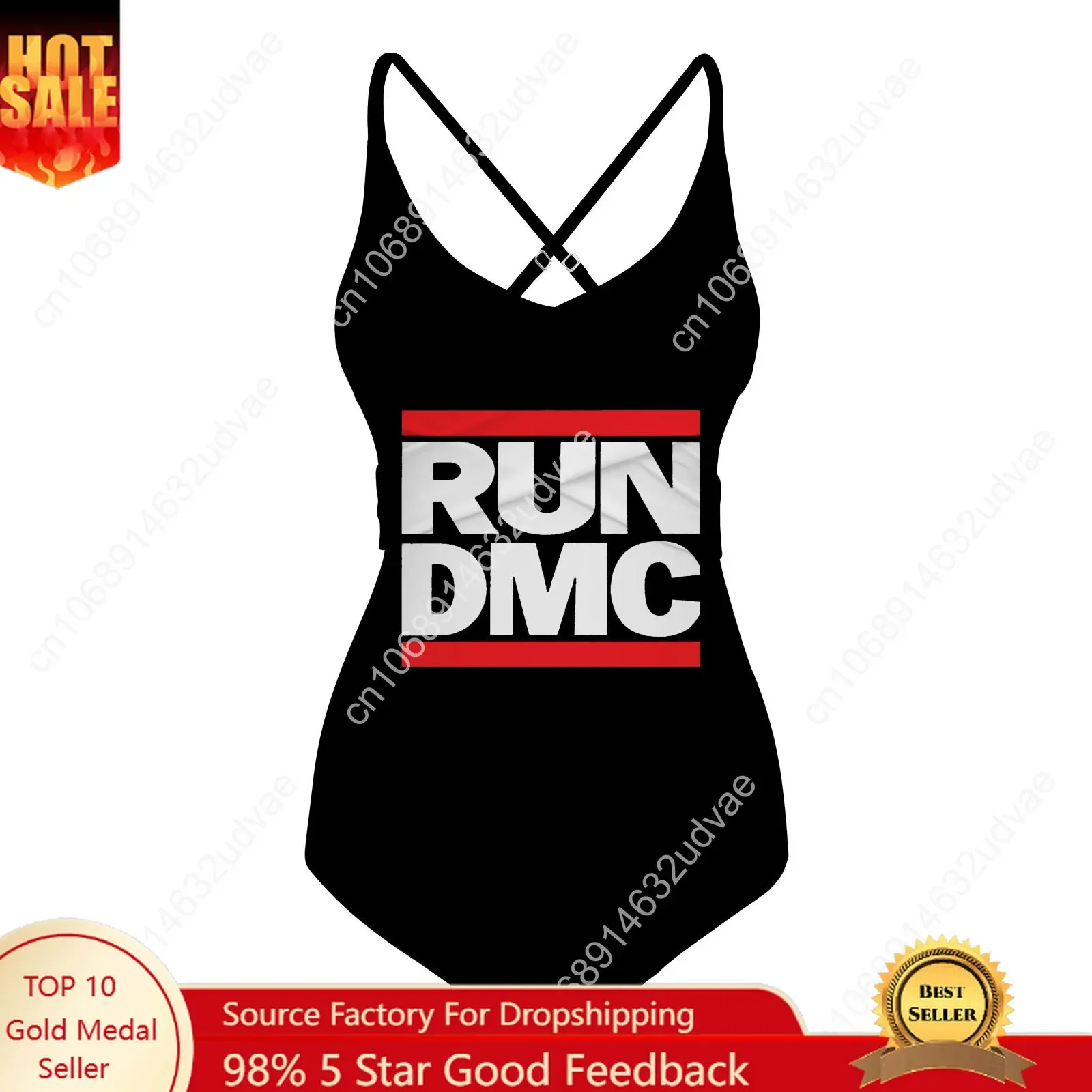 

Run DMC Swimsuit Womens Sling Swimsuits Personalized Sexy Swimwear Pool Party Beach Bikini Summer Customize Bathing Suits