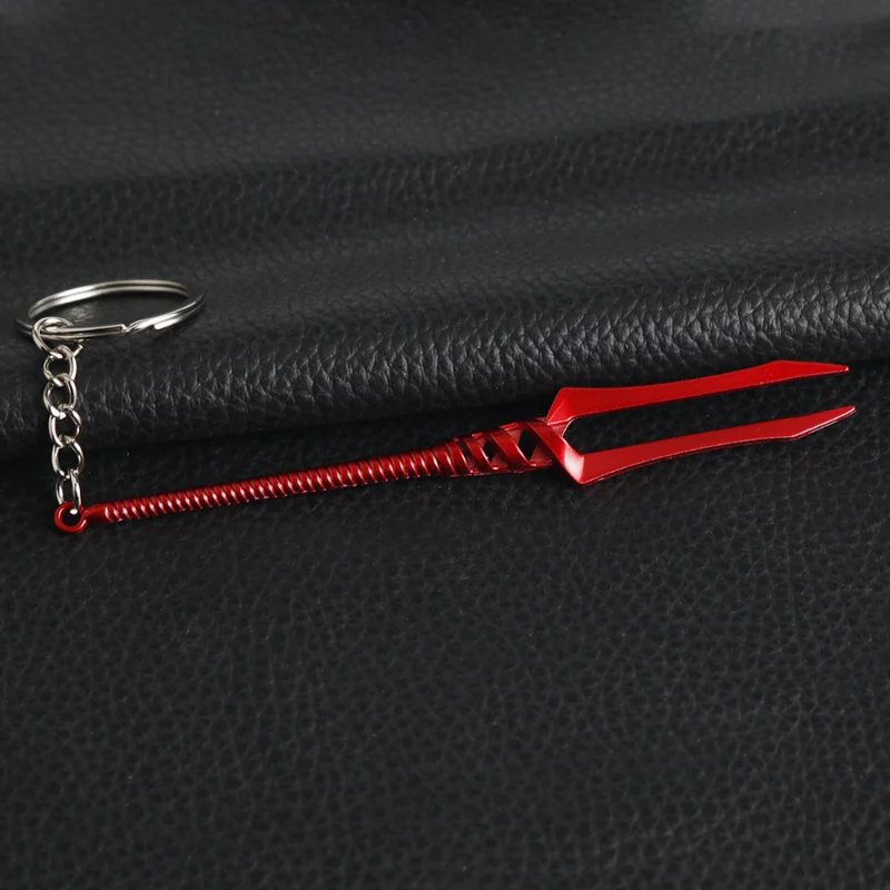 EVANGELION إيفا 01 الرمح من لونجينوس المفاتيح للنساء الرجال الرمح من كاسيوس مشبك Keyrings تأثيري لعبة مجوهرات اكسسوارات هدية