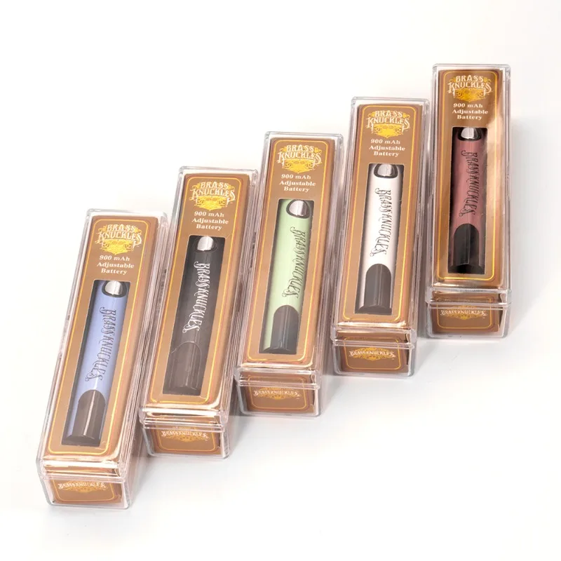 2 قطعة السجائر الإلكترونية قلم Vape BK 900mah الجهد بطارية متغيرة مع شاشة USB-C شحن Ecig لعربات خراطيش الخيط 510