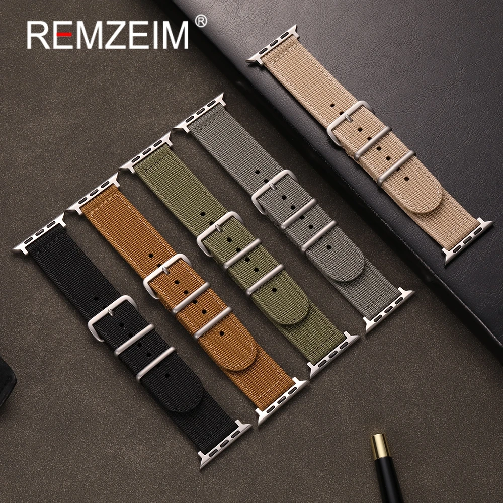Nylonband für Apple Watch Armband 38 40 41 42 44 45 46 49 mm Herren Damen Armband Armband für iWatch Serie 1-10 SE Ultra