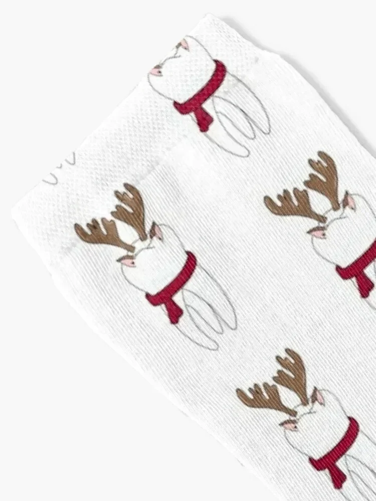 Tooth reindeer Christmas Socks warm winter Antiskid soccer new year man Socks Women's Men's