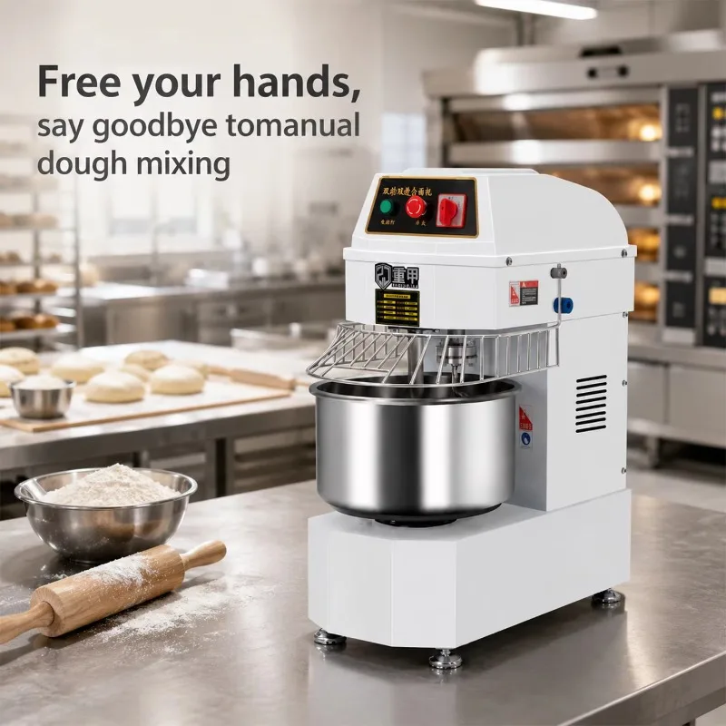 Custom 20L 40L 60L Planetary Mixer 3 Speed Commercial Multifunction Dough Cream Mixer 3 Attachments Stainless Steel