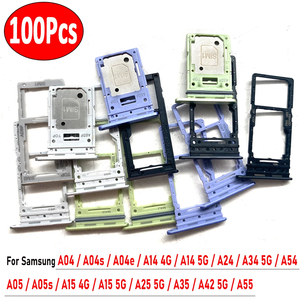 100 szt., uchwyt na karty SIM, uchwyt do szuflady na chipy do Samsung A04 A04S A04E A14 4G A24 A34 A54 A15 5G A05 A05S