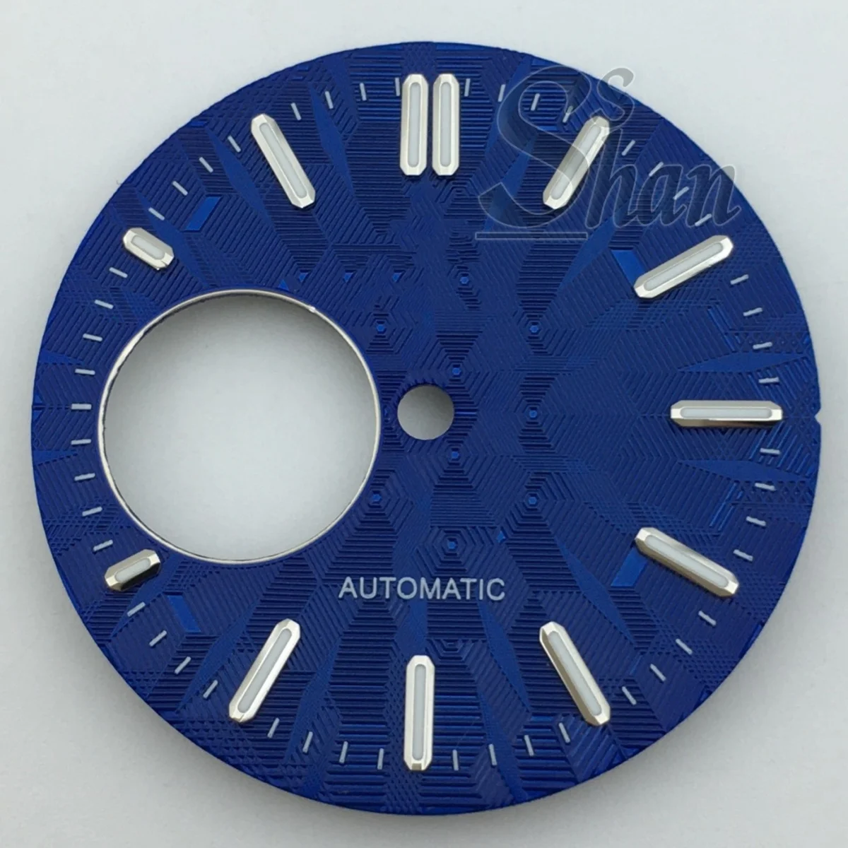 Nh38 29mm mostrador de relógio branco preto azul verde mostrador de relógio para movimento nh38 peças de reposição de quadros de relógio