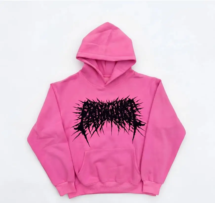 Новые мужские худи-пуловеры MERCH BLEOOD Rose 2026, утепленные, из вельвета и хлопка, с флисом, размер US H10