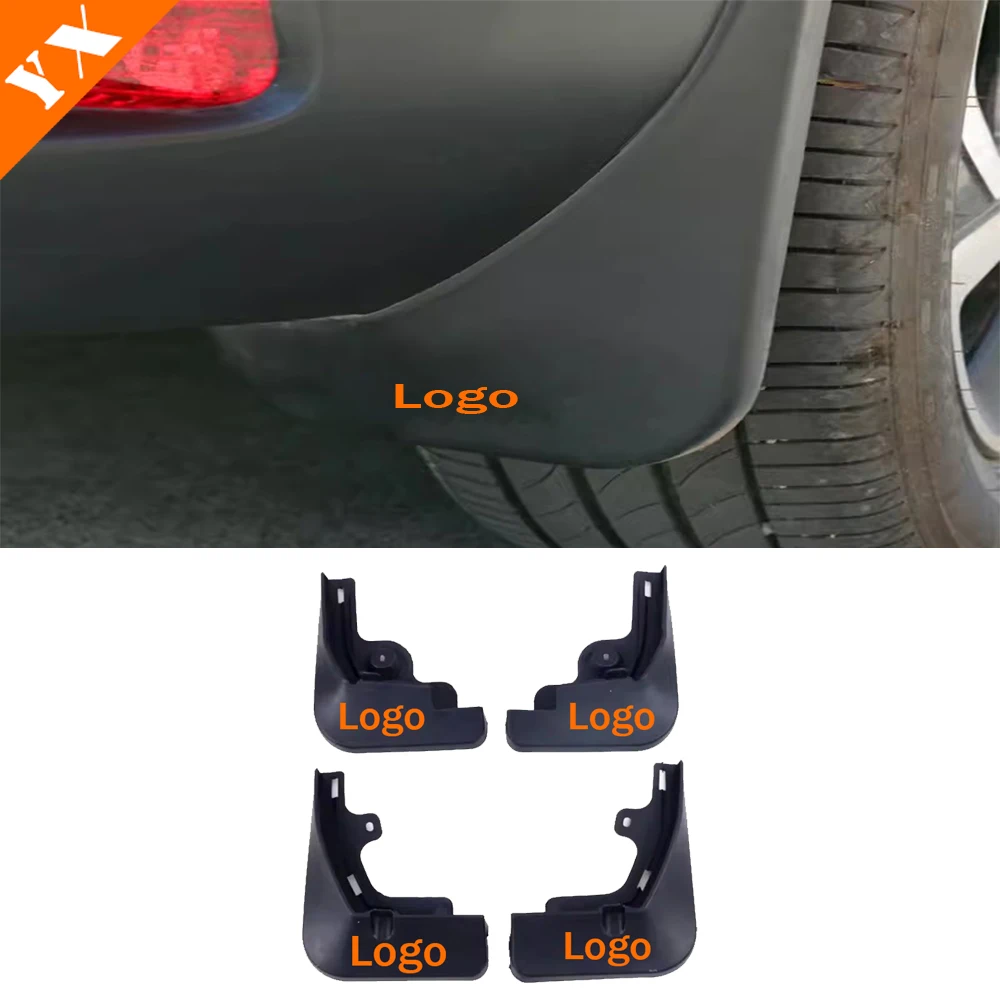 

For Citroen C5X Accessories 2021-2023 Car Rear Wheel Mud Splash Guard Fender Anti-dirt Anti-splash Exterior Protection Black