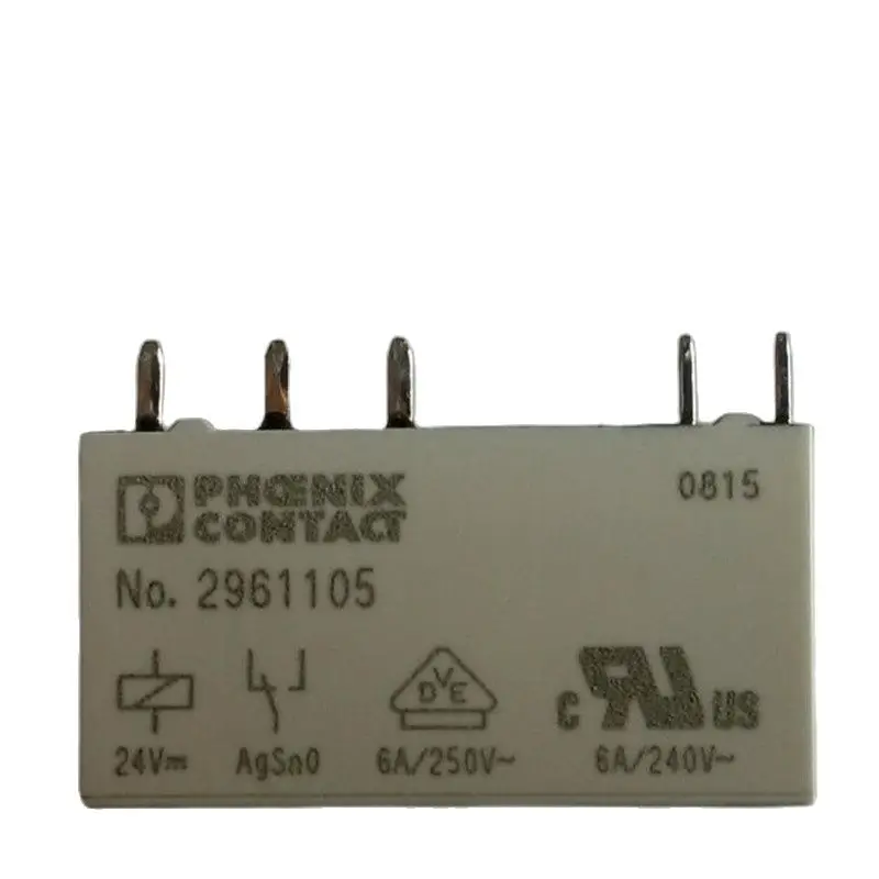 10PCS PHOENIX CONTACT RELAY NO.2961105 ART-NR.2961105 24VDC DC24V Brand new and original relay
