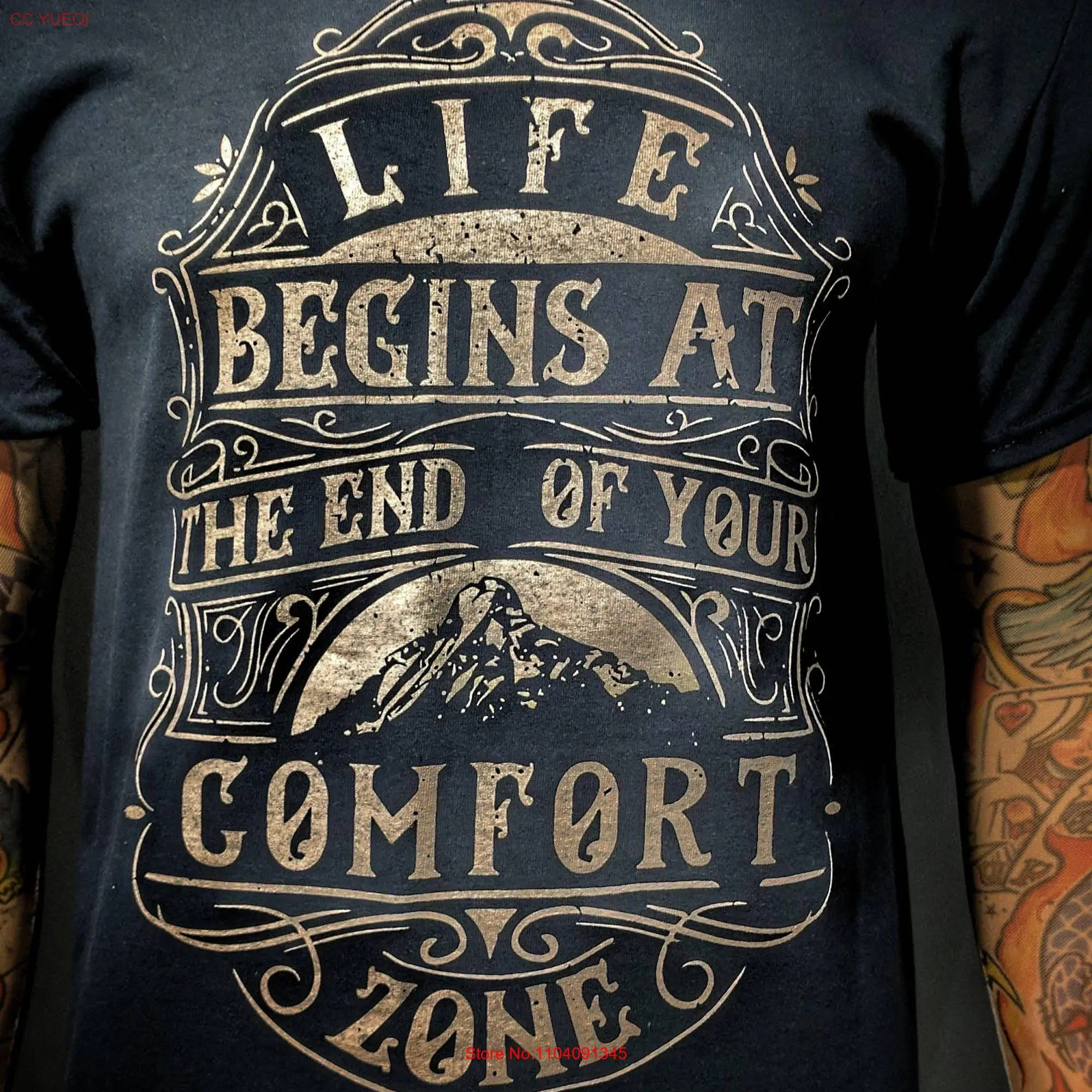 Life begins at the end of your comfort zone T Shirt Inspirational law attraction Corporate Sellout entrepreneur