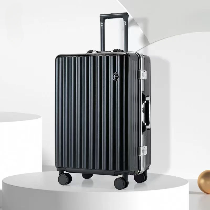 Aluminum Frame Trolley Case Travel Suitcase Carry-on Rolling Luggage Large Capacity Trunk Student Password Box Universal Wheel