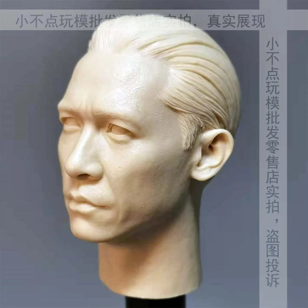 Maschio Testa Intaglio Scala 1/6 Tony Leung Chiu Wai Cantante Asia stella Non Verniciato Modello Soldato Modello di Bambola Action Figure Giocattoli