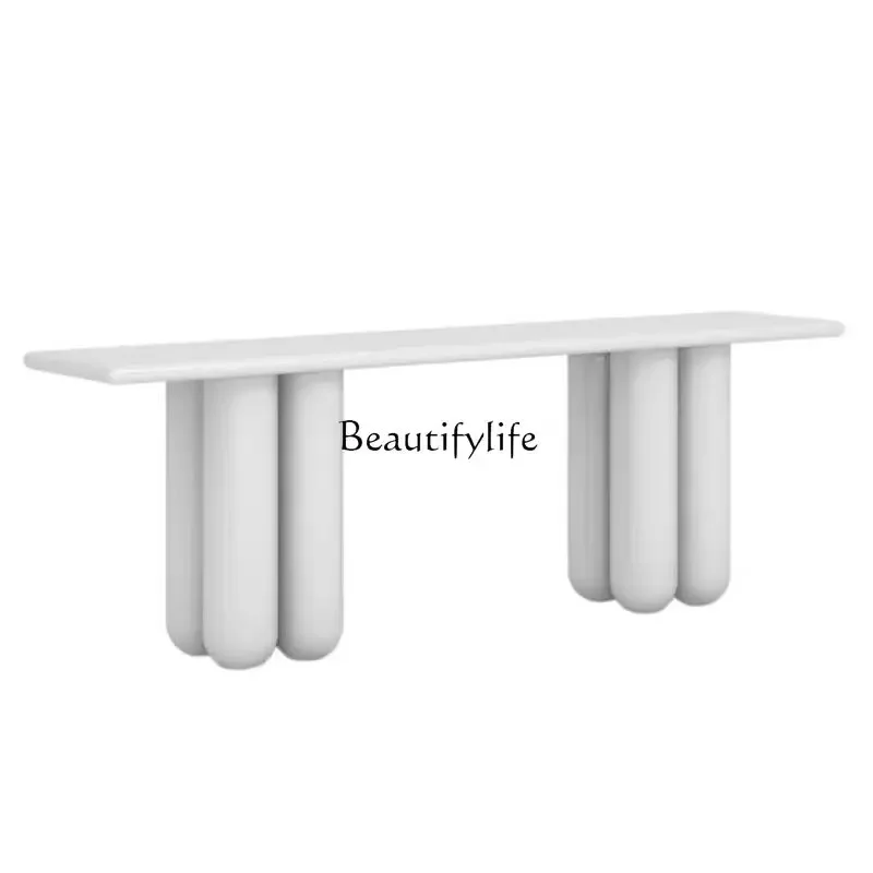 

Nordic simple modern entrance table entry end view art aisle desk designer