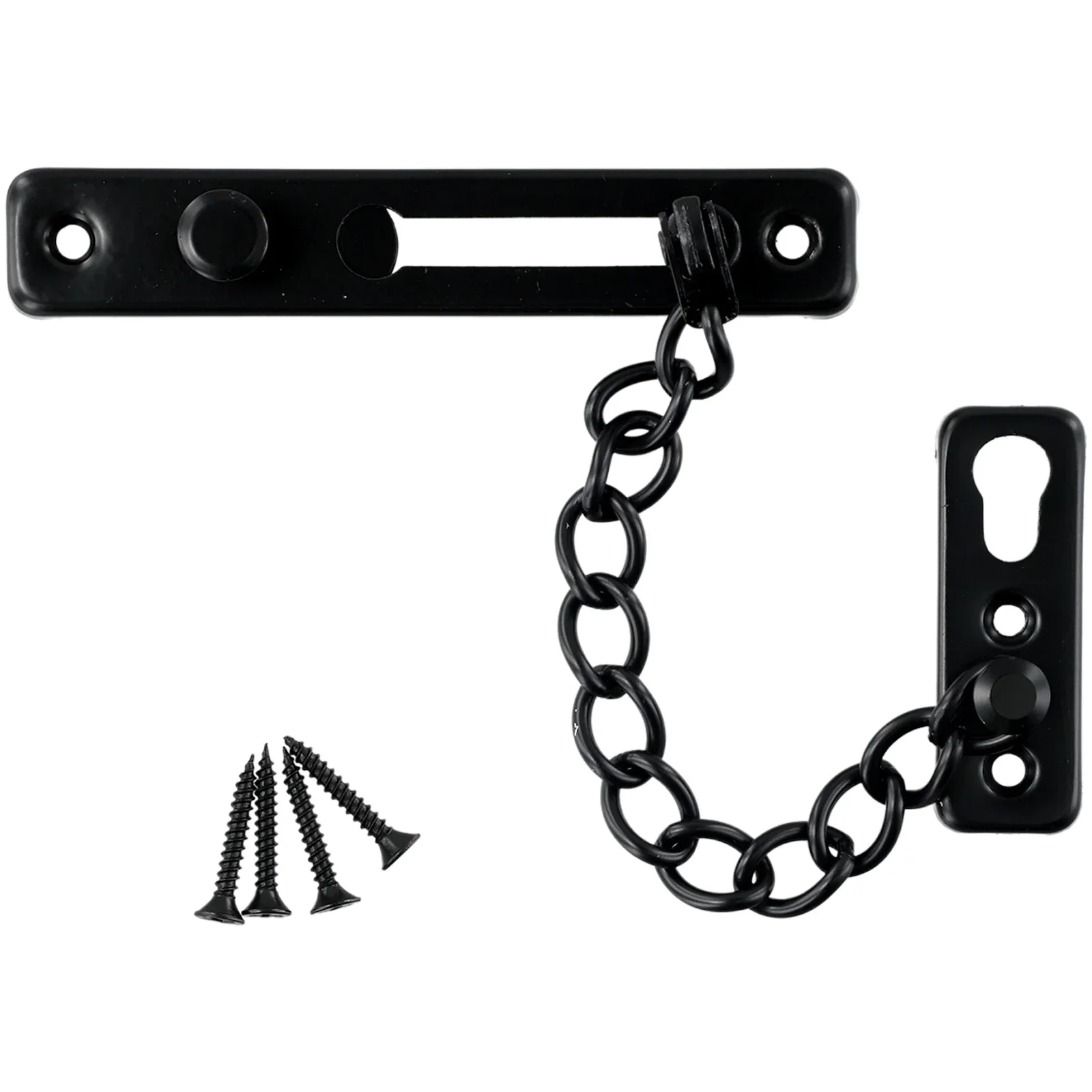 1 pz porta catena di chiusura bullone limitatore di sicurezza guardia serrature scorrevole cattura forte catena porta di sicurezza in acciaio inox viti incluse