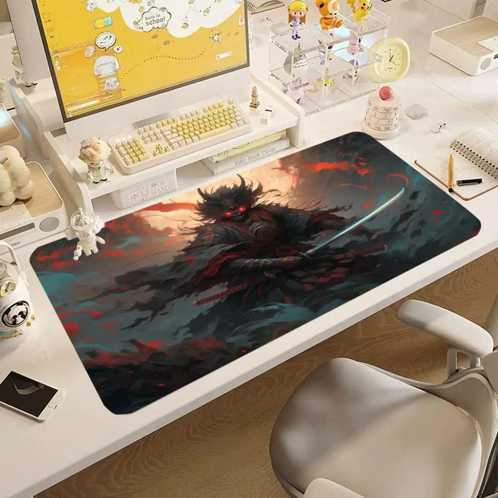 

Mouse Pad Mouse pad extra large black personality swordsman high-end gaming Cool e-sports computer keyboard pad desk dormitory