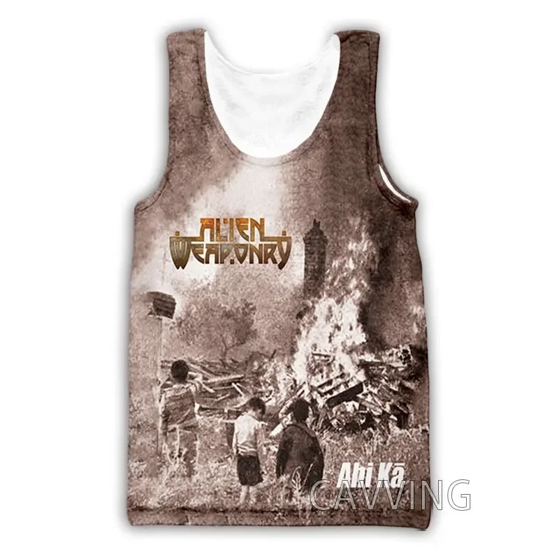 

CAVVING 3D Printed ALIEN WEAPONRY Band Tank Tops Harajuku Vest Summer Undershirt Shirts Streetwear for Men/women