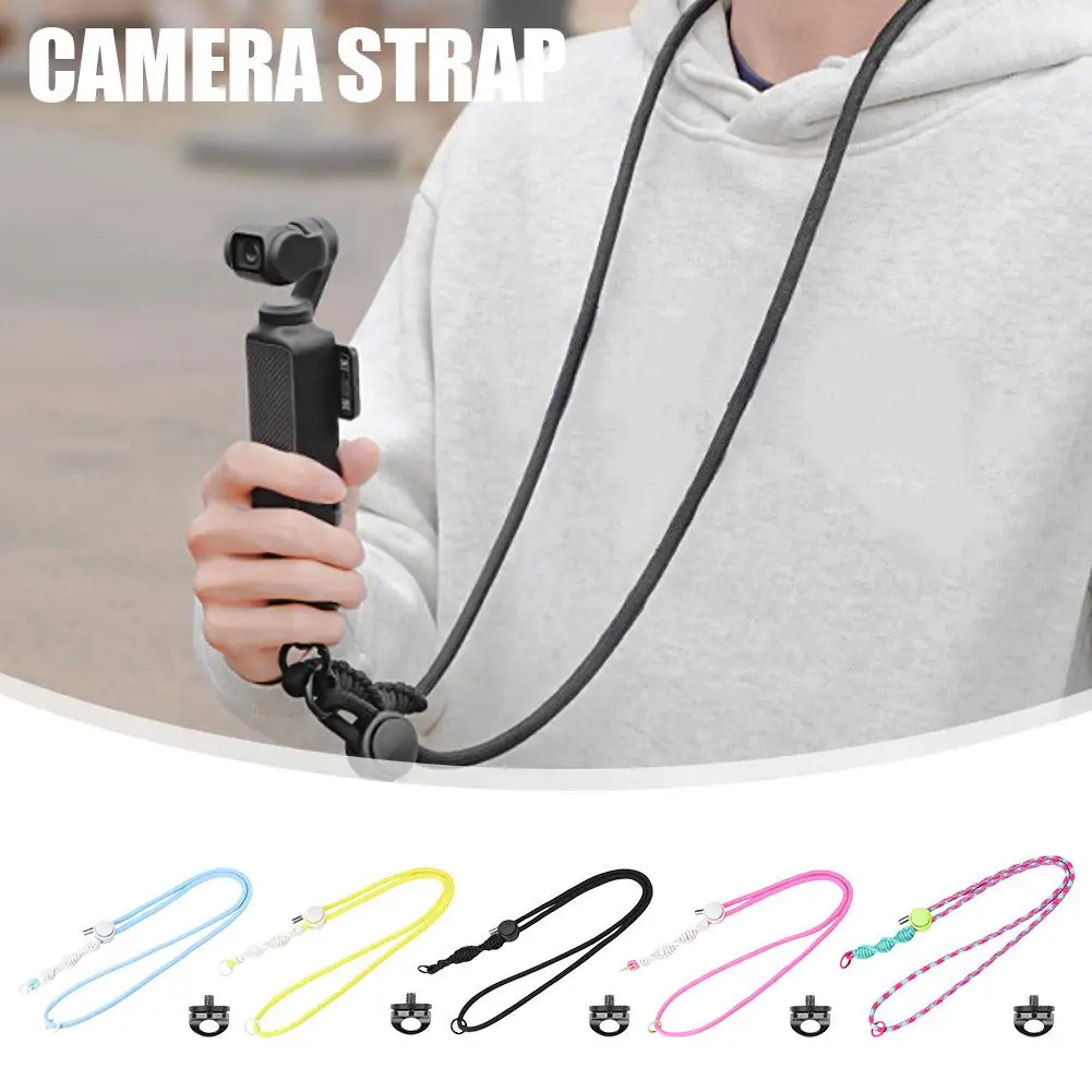 For DJI Osmo Pocket 3 Neck Strap Adjustable Neck Cord Lanyard Strap Crossbody Necklace Hanging Rope For Action Camera Lanya A1C3