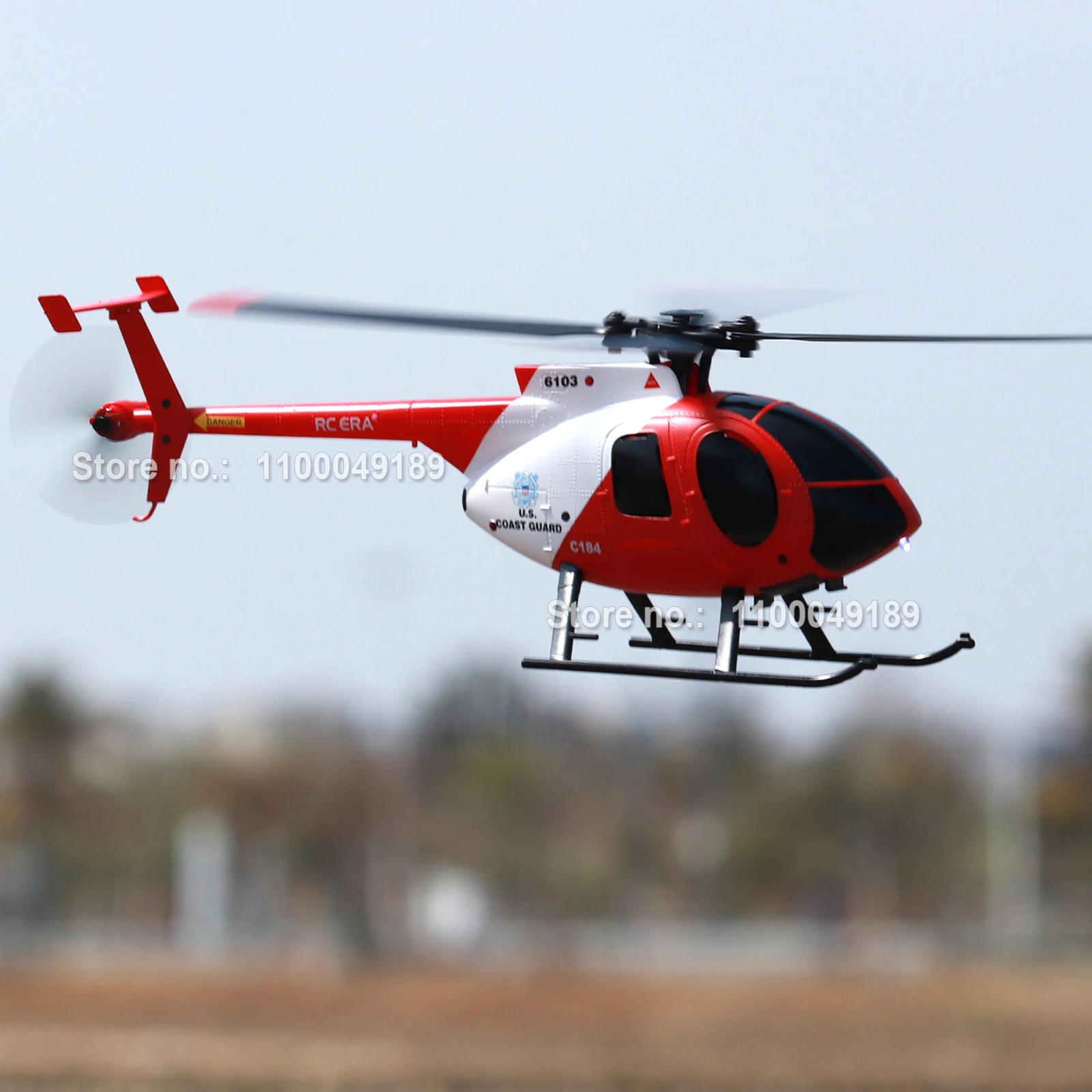 RC ERA C184 MD500 Optical Flow RC Helicopter Auto Stabilized Remote Control Helicopter Adult Beginner Model Toy