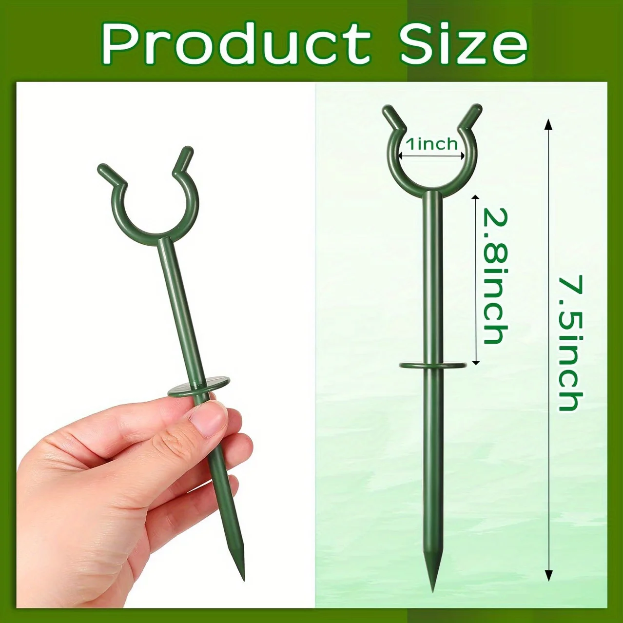 10Pcs Garden Hose Guide Nails, Non-slip Water Pipe Positioning Bracket, Lawn Irrigation Hose Spike Holder for Yard Outdoor Use