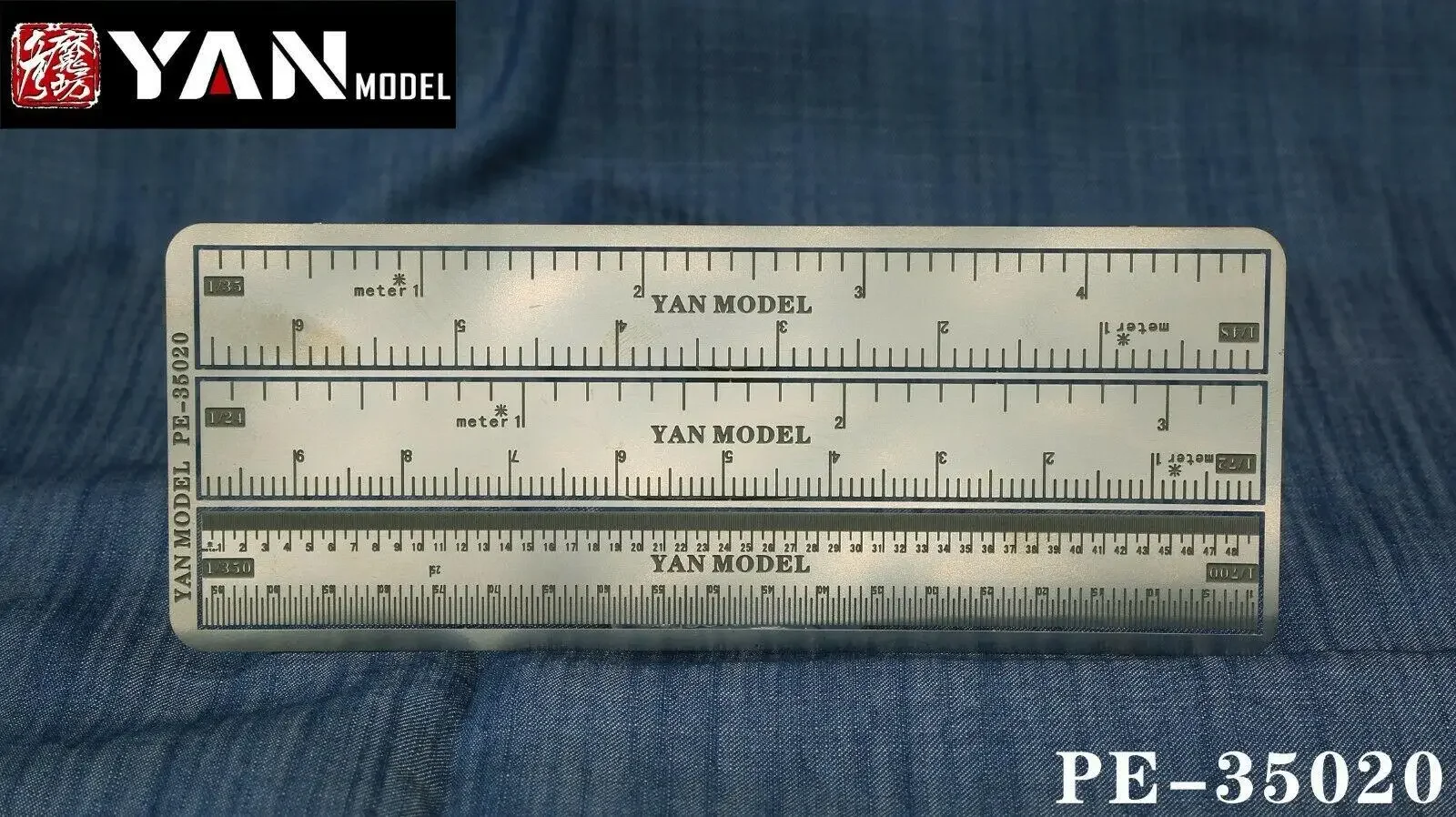 Yan Model PE-35020 Conversion Ruler 1/24 1/35 1/48 1/72 1/350 1/700