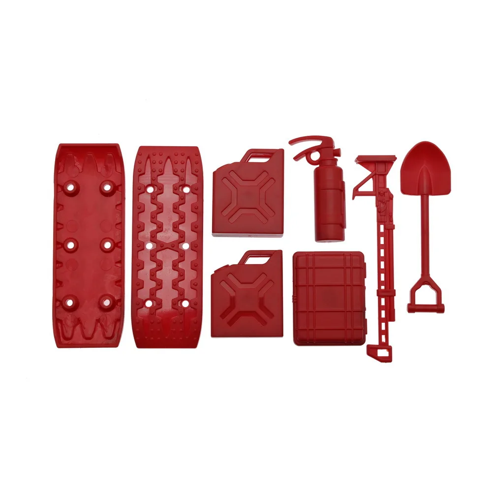 Excellent-8 個シミュレーションシャベル砂はしご燃料タンク消火器 MN D90 MN99S Fayee FY003 RC カー装飾部品