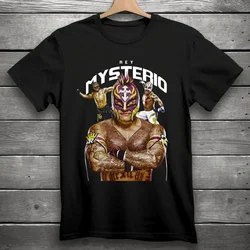 Ray Mysterio Wrestling T-Shirt Black  WWE